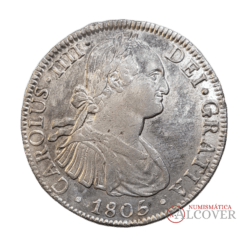 CARLOS IV 8 Reales 1805 México TH - MBC+