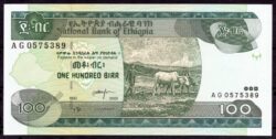 ETIOPIA 100 Birr 2000 Pick 50 - SC