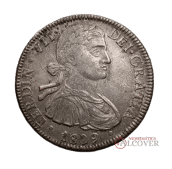 FERNANDO VII 8 Reales 1809 México "busto imaginario" EBC-
