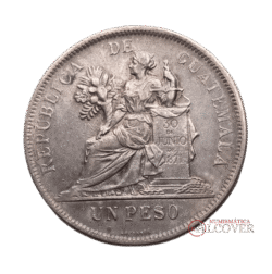 GUATEMALA REPÚBLICA 1 Peso 1896 MBC+