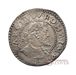 REINO DE NÁPOLES Carlos I 1/2 escudo 1516-1554 MBC