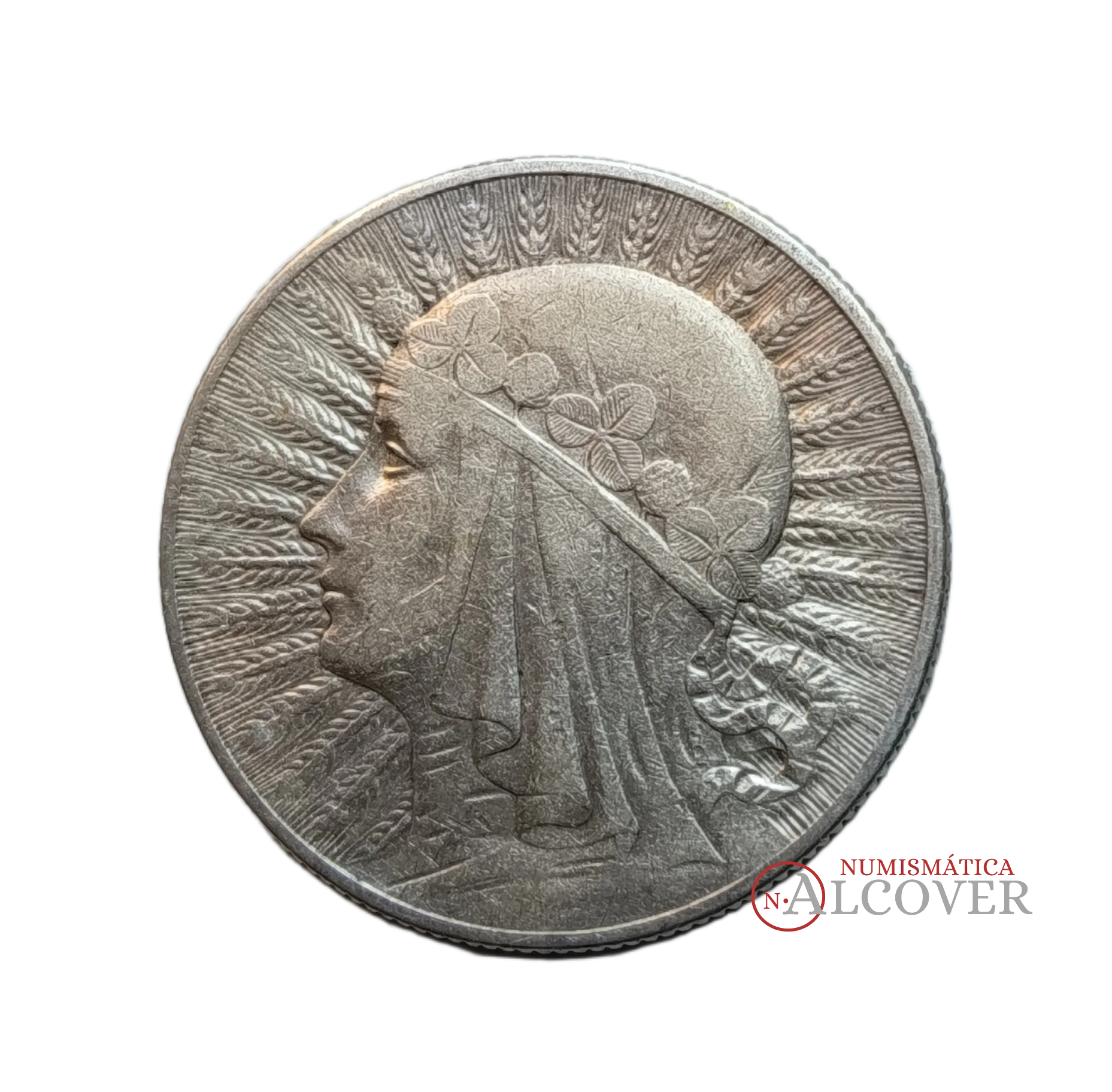POLONIA 5 Zlotych 1932 Reina Jadwiga plata