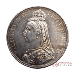 REINO UNIDO Victoria 1 corona 1887 - EBC