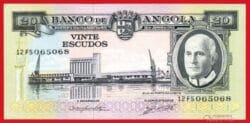 ANGOLA 20 Escudos 1962 Pick 92 SC