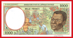 CAMERÚN Estados de África Central 1000 Francos 1994 Pick 202Eb  SC