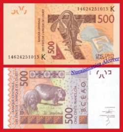SENEGAL Estados de África del Oeste 500 Francos 2014 Pick 719Kb SC