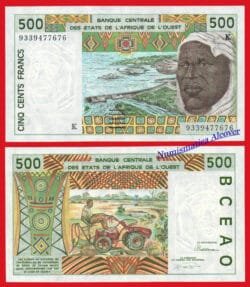 SENEGAL Estados de África del Oeste 500 Francos 1993 Pick 710Kc SC