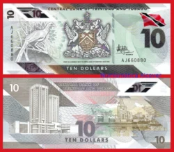 TRINIDAD Y TOBAGO 10 Dólares 2020 Pick 62 SC