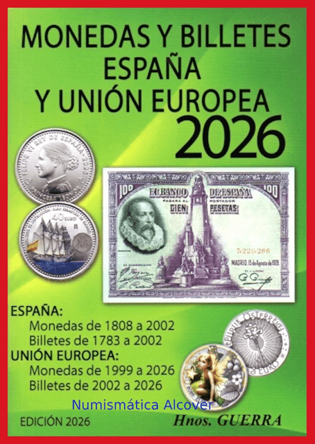 Catálogo Moneda y billetes de España Hnos. Guerra 2026