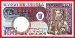ANGOLA 100 Escudos 1973 Pick 106 SC