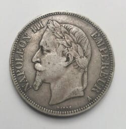 FRANCIA Napoleón III 5 Francos 1868 Paris
