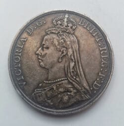 GRAN BRETAÑA GREAT BRITAIN 1 Crown corona Victoria Jubileo 1887