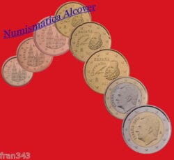 EUROS ESPAÑA 2016 Serie completa SC / SPAIN EURO SET UNC