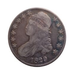 ESTADOS UNIDOS 1/2 medio dolar 50c 1829 Busto tapado