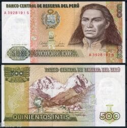 PERÚ 500 Intis 1987 Pick 134b SC