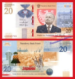 POLONIA 20 Zlotych 2021 Lech Kaczyński Folder Pick 195  SC