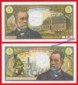 FRANCIA 5 Francos 1968 Pasteur Pick 146b SC