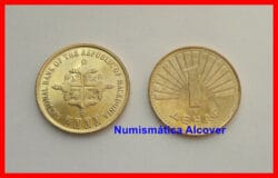 MACEDONIA 1 Denar dinar 2000 km#27 SC / UNC