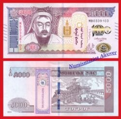 MONGOLIA 5000 Tugrik 2024 Conmemorativo  Pick Nuevo  SC / UNC