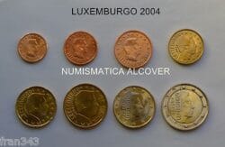 EUROS LUXEMBURGO 2004 Serie completa S/C - LUXEMBOURG SET