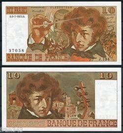 FRANCIA 10 Francos 1975 Berlioz Pick 150b  SC-