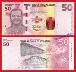 ESWATINI SUAZILANDIA 50 Emalangeni 2024 Serie AZ Reemplazo Pick Nuevo SC / UNC