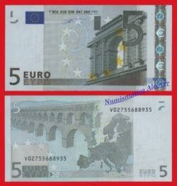 ESPAÑA SPAIN 5 Euros 2002  SIGN Duisenberg Pick 1v M002 SC / UNC