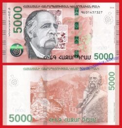 ARMENIA 5000 Dram 2018 Pick 63 SC / UNC