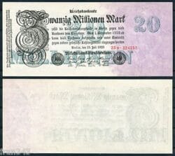 ALEMANIA 20 Millones 20000000 Marcos 1923  Pick 97b  SC