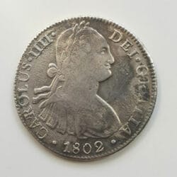 CARLOS IV 8 Reales 1802 Mejico Mexico