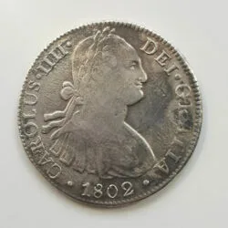 CARLOS IV 8 Reales 1802 Mejico Mexico