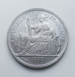 INDOCHINA FRANCESA 1 Piastra 1888 A plata