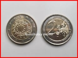 BELGICA 2 Euros € 2015 Conmemorativa Aniversario Bandera Europea SC / UNC