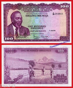 KENIA 100 shillings 1972 Pick 10c  SC