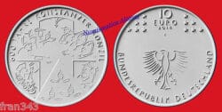 ALEMANIA GERMANY 10 euros 2014 600 Años Concilio de Constanza SC / UNC