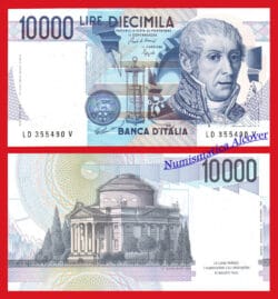 ITALIA ITALY 10000 Liras 1984 Volta Pick 112b  SC