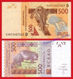 MALÍ Estados de África del Oeste 500 Francos 2013 Pick 419Db   SC