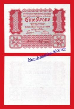 AUSTRIA 1 Corona krone 1922 Pick 73 SC