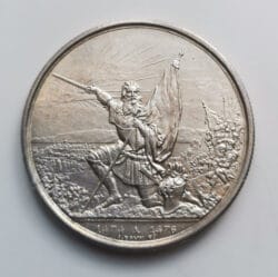 SWITZERLAND SUIZA 5 Francs francos 1874 St Gallen plata