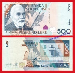 ALBANIA 500 Leke 2015 Pick 72b SC /  UNC