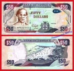 JAMAICA 50 Dollars dolares 2018 Hybrid Pick 94d  SC / UNC