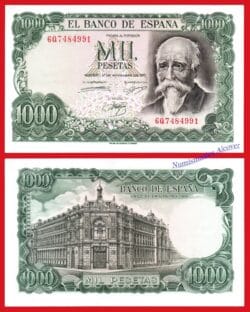 ESPAÑA 1000 Pesetas 1971 Serie 6Q Pick 154 SC-