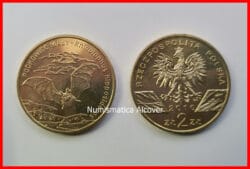 POLAND POLONIA 2 Zlotych 2010 Murciélago SC