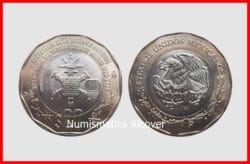 MEXICO MEJICO 20 Pesos 2023 Bicentenario del Colegio Militar SC / UNC