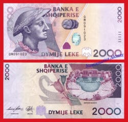 ALBANIA 2000 Leke 2012 Pick 74b SC