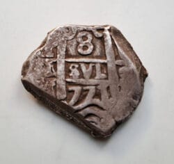 Macuquina CARLOS III 8 reales 1771 Potosí