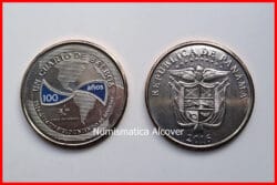 PANAMA 1/4 Balboa 2016 Centenario Canal SC /  UNC