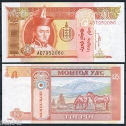 MONGOLIA  5 Tugrik 2008 Pick 61 b  SC / UNC