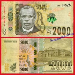 MALAWI MALAUI 2000 Kwacha 2016 (2017) Serie AA Pick 69 SC