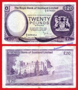 ESCOCIA ROYAL BANK OF SCOTLAND 20 Libras 1981 Pick 339 BC